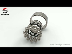 بلبرینگ خود تنظیم با دو ردیف و لقی روغن با قفس فولادی