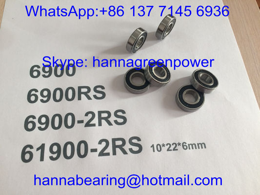 خرید 6900RS / 61900-2RS / 6900-2RS راننده های خودرو ، راننده های شکاف عمیق با مهر لاستیکی تولید آنلاین
