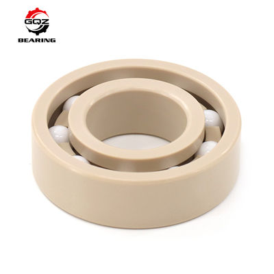 خرید 6205 Plastic Bearing PEEK Races Retaine with ZrO2 Balls Deep Groove Ball Bearings 25x52x15 mm تولید آنلاین