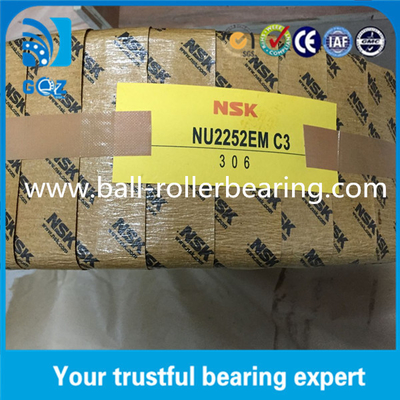 NU2252EM C3 استوانه های رولر سیلندری ، OD 480mm استوانه های ضد اصطکاک