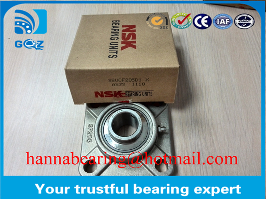 دوام طولانی چهار بولت Flanged خانه SSUCF203 بالش بلوک 17x86x33.3mm