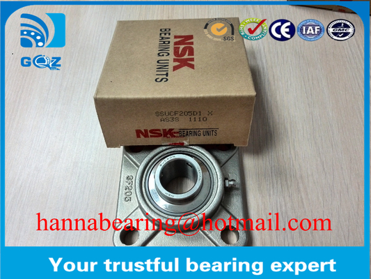 SSUCF204 بلوک بالش مربع حامل مواد فولاد ضد زنگ دقت بالا 20x86x33.3mm