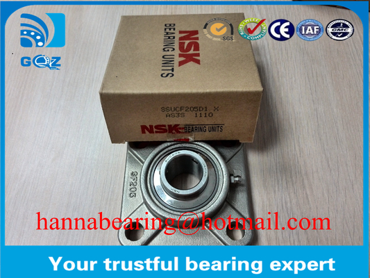 شافت 30mm متریک بالش بلوک حامل SUCF206 چهار بولت Flanged خانه برای کمربند حمل کننده