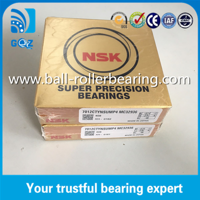 P4 Precision NSK Super Precision Bearings تماس زاویه ای 7012CTYNSUMP4 60*95*18mm