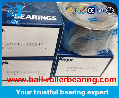 koyo DAC Automotive Bearings, دو ردیف دایرال بال بیئر DAC4074W-3 برای تویوتا کورولا 90363-40066 DAC4074W-3