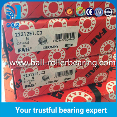 C3 تصفیه E1 قفس فولادی FAG 22312-E1-C3 قفس فولادی چرخدار کروی
