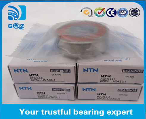 حامل توپ فشار زاویه ای ISO 6203LLU NTN ضخامت 12mm