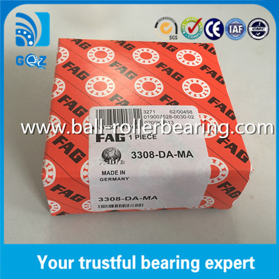 قفس مسی حلقه داخلی تقسیم شده FAG 3308-DA-MA دو ردیف گوشه ای تماس با توپ