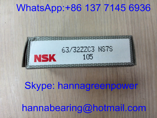 62/32-2Z / 62/32-2RS / 62-32-ZZ محموله های اتومبیل با سرعت بالا