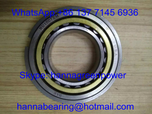 NU1007EM پرتوی رولر بالینی قفس مس ، NU1007M پرتوی رولر تک ردیف 35*62*14mm