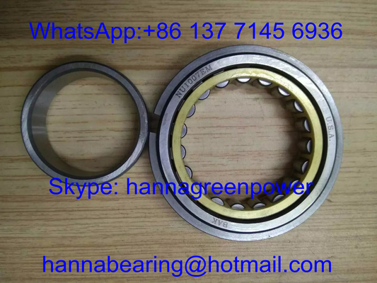 NU1007EM پرتوی رولر بالینی قفس مس ، NU1007M پرتوی رولر تک ردیف 35*62*14mm