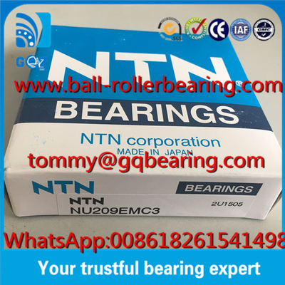 C3 Clerance Brass Cage NTN NU209EMC3 استوانه های رولر بالینی