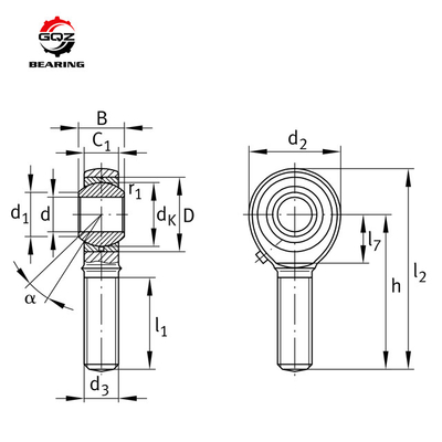 عمده فروشی سد پایان 50mm SIA50ES-2RS همبند سوپر دقیق بیئرینگ SI اضافه به سبد من