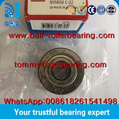P0 Precision Metal Shielded SKF 305802C-2Z نوع یقه ای از نوع ردیاب های چرخ دار