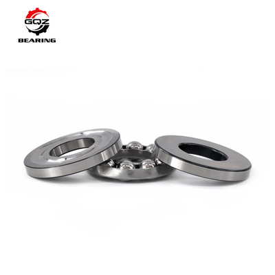 51306 محوری فلز فولاد Gcr15 حامل توپ فشار با قفس فولاد ورق 30x60x21mm