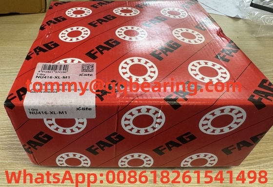 FAG NU416 NU416-XL-M1 قفس برنجی چرخ دارهای استوانه ای 80 میلی متر سوراخ 200 میلی متر قطر بیرونی