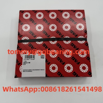 6022 FAG 6022-M-C4 تک ردیف برنج قفس گلوله ای غلتک عمیق