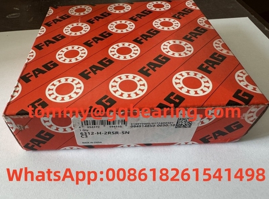 قفس فلزی ورق فولادی FAG 6312-H-2RSR-SN-C3 گره گشایش عمیق 60x130x31mm