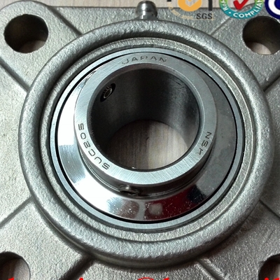 گره 40mm مربع Flanged خانه UCF208 بالش بلوک چهار بولت 40x130x51.2 میلی متر