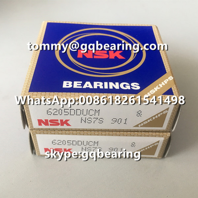 ژاپنی ساخته شده است Gcr15 فولاد مواد NSK 6205DDU 6205DDUCM لاستیک مهر و موم شده گره عمیق گلوله ای