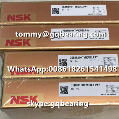 مواد سرامیکی توپ ها P4Y دقت بالا NSK 75BNR10HTYNDUELP4Y سرعت بالا بال پیچ