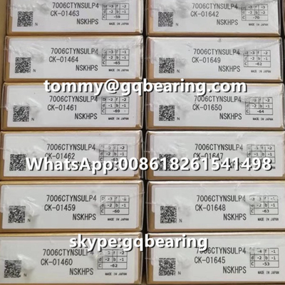 15 درجه زاویه تماس تک جهانی NSK 7006CTYNSULP4 زاویه ای تماس توپ پرت