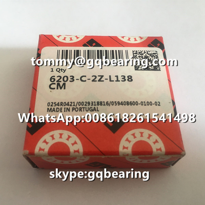 پرتغال اصلی FAG 6203-C-2Z-L138 CM گره گره ای عمیق 6203-C-2Z