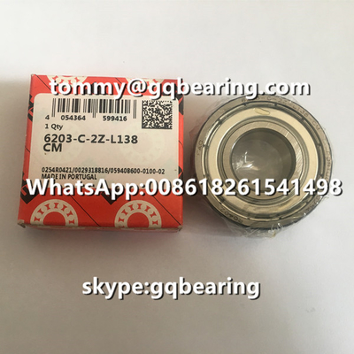 پرتغال اصلی FAG 6203-C-2Z-L138 CM گره گره ای عمیق 6203-C-2Z