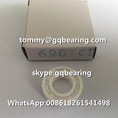 ZrO2 Si3N4 مواد سرامیکی 6901CE 6901 سرامیک کامل گره عمیق گلوله ای 12x24x6mm