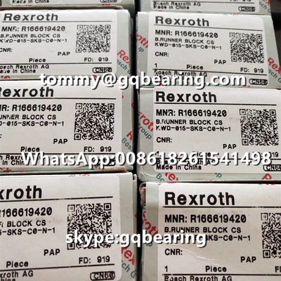 رکسروث R162121322 مواد فولادی نوع باریک طول استاندارد ارتفاع بالا بلوک خطی