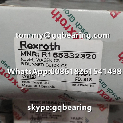 رکسروث R165332320 ماده فولادی نوع فلنج طول استاندارد بلوک خطی ارتفاع استاندارد