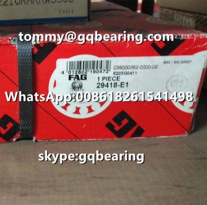 آلمان منشأ Gcr15 ماده FAG 29418-E1 29418-E1-XL فشار چرخدار کروی
