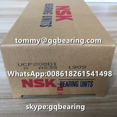 مواد آهن ریخته شده از ژاپن NSK UCP208D1 دو بولت بالش بلوک بال بیئر