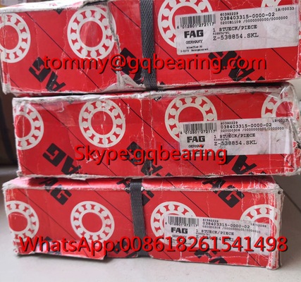 FAG 538854 دو ردیف گوشه ای تماس توپ پرت 309515D پرت با حلقه داخلی تقسیم