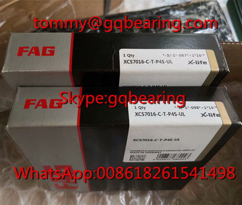 توپ های مواد سرامیکی FAG XCS7016-C-T-P4S-UL سرعت بالا لاستیک مهر و موم زاویه ای بال تماس