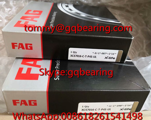 توپ های مواد سرامیکی FAG XCS7016-C-T-P4S-UL سرعت بالا لاستیک مهر و موم زاویه ای بال تماس