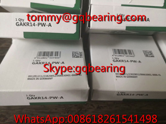 Gcr15 مواد فولادی آلمان منشأ INA GAKL14-PW-A استند پای پایانی GAKL14-PW-A پایانی صاف کروی