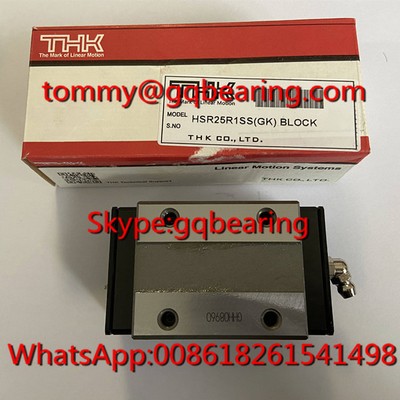 THK HSR25R1SS(GK) حرکت اسلاید چرخدار خطی HSR25R بلوک خطی فولاد ضد زنگ