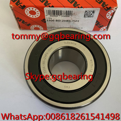 اسلوواکی منشأ FAG 3306-BD-2HRS-TVH کف نایلونی دو ردیف گوشه ای تماس با توپ