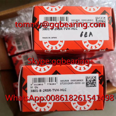 ژاپن منشأ FAG 3801-B-2RSR-TVH-HLC قفس نیلونی دو ردیف گوشه ای تماس توپ پرت