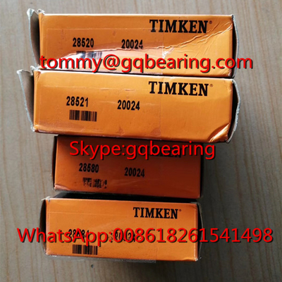 Gcr15 مواد فولادی TIMKEN 28580/28521 اینچ سری چرخ دار تراش