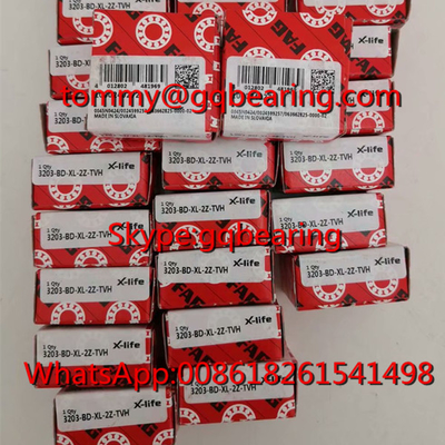 اسلوواکی منشأ FAG 3203-BD-XL-2Z-TVH قفس نیلونی دو ردیف گوشه ای لوله تماس 3203-BD-2Z-TVH