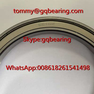 ژاپن منشأ Gcr15 مواد فولادی NSK 6816ZZCM دیوار نازک گلوله ای غلتک عمیق 80 x 100 x 10 میلی متر