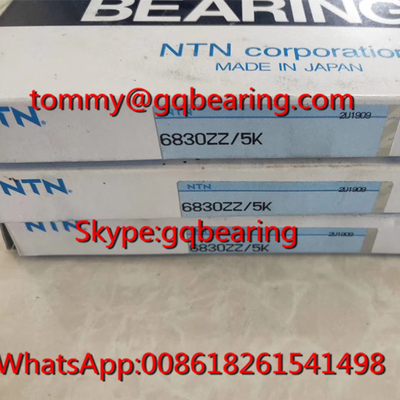 مواد فولادی Gcr15 NTN 6830ZZ لاغری دیواری نازک 6830ZZ/5K لاغری توپ شکاف عمیق