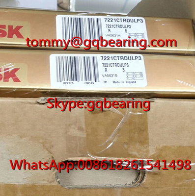 P3 Super Precision NSK 7221CTRDULP3 یک ردیف کوله تماس زاویه ای 105*190*36mm