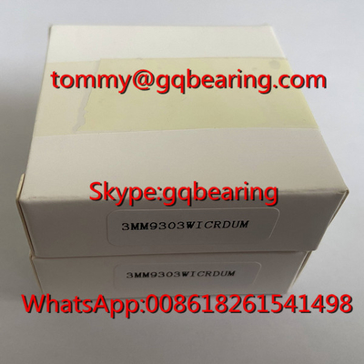 25 درجه زاویه تماس 3MM9303WICRDUM Spindle Angular Contact Ball Bearing 17*30*7mm
